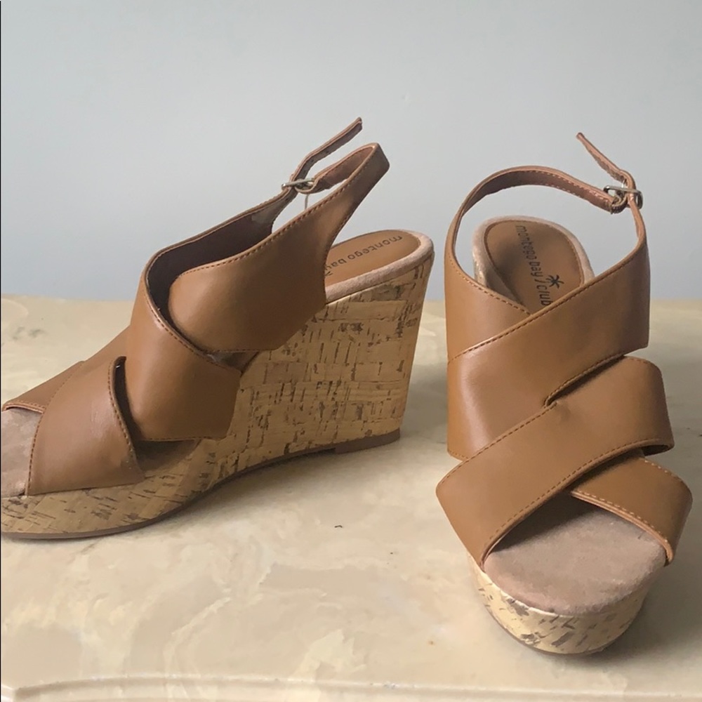 Brown wedges - brand new